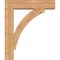 Ekena Millwork Thorton Block Smooth Bracket w/ Offset Brace, Western Red Cedar, 7 1/2"W x 32"D x 38"H BKT0806X32X38THR05SWR - alternate 4